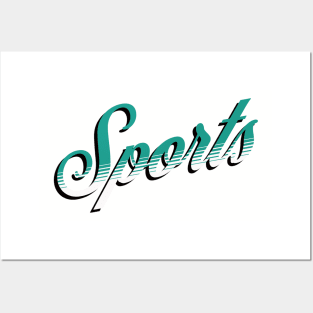 Sports(cursive) Posters and Art